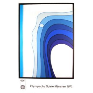Olympische Speiel Munchen Vintage Poster
