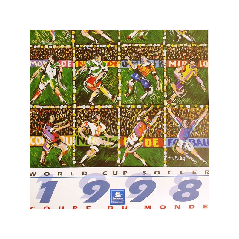 World Cup Soccer Poster by Guy Buffet